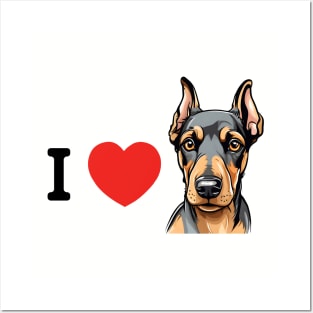 i love dobermans_002_Light Posters and Art